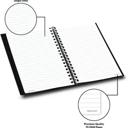 paperkraft Signature Series A5 Notebook Single Line 192 Pages image 4