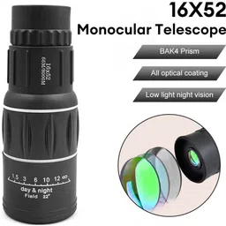APRO HD 16x52 monocular Telescope Binoculars Binoculars Telescope for Long Distance Binoculars image 3