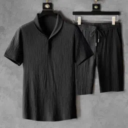 devu fashion Solid, Striped Men Track Suit-picture-19