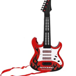 mahi zone Guitar Rockband, Battery Operated Music and Lights Rock Band Guitar_A23M image 1