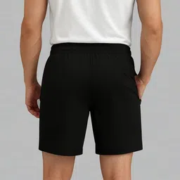 avolt Pack of 2 Solid Men Black, Blue Casual Shorts image 2