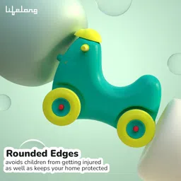 lifelong Cuppy Smiling Ride-On for Kids | Baby Ride On | Baby Car for 1+ Years Rideons & Wagons Non Battery Operated Ride On image 3