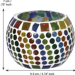 ecraftindia Glass 1 - Cup Tealight Holder image 4