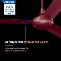 crompton SUREBREEZE 400 RPM HS Plus Super Hi - Speed 100% COPPER MOTOR LONGER LIFE 41 with 24 Months Warranty Energy Saving 1200 mm Ceiling Fan image 5