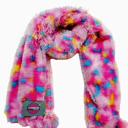 clotheinghub Printed Wool Blend Women Pink Stole image 2