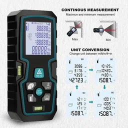 goodsbazaar 100 Meter Range Finder Laser Distance 100 Mtr Area Volume Pythagorean Spirit Lev 100mtr/328ft Digital Laser Distance Meter Range Finder 100 Meter Diastimeter LDM Non-magnetic Engineer's Precision Level-picture-20