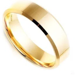 ruhi collection Gold Color Matt Finished Stainless Steel Titanium Band Ring (Size-21) Stainless Steel Ring-picture-25