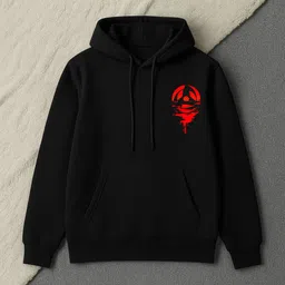 crystalsoft Men Full Sleeve Printed Hooded Sweatshirt image 3