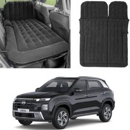 oshotto Multifunctional Car Inflatable Bed Air Mattress SUV For Hyundai Creta (Black) Car Inflatable Bed-picture-19