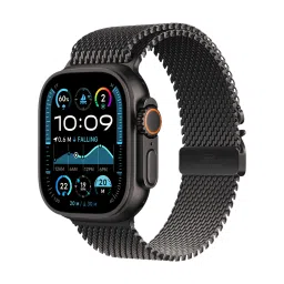 Apple Milanese Titanium Loop for Apple (44mm / 45mm / 46mm / 49mm, S) (Secure Parachute Style Buckle, Black) image 2