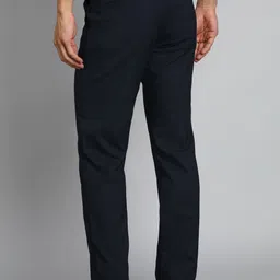 allen solly Men Regular Fit Blue Cotton Blend Trousers image 4