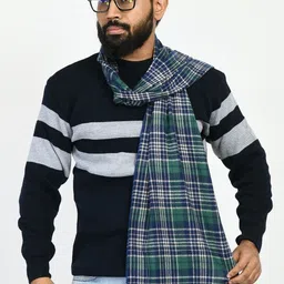 manra Checkered Men Muffler-picture-13