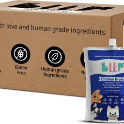 blep Human Grade Chicken Broth for Cats & Dogs (100gm *5 ) Full Meal & Topper Chicken 0.5 kg (5x0.1 kg) Wet Adult, Senior, Young Dog & Cat Food-picture-20