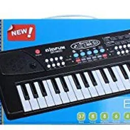 bigfun Musical Keyboard Plastic Multicolour (Black)-picture-14