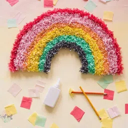 craftwaft Large Wrinkled Crepe Paper Sheet for Craft, DIY, Decor, Flower Making & Wrapping Wrinkled (40x20 inch) (102x51 CM) 35 gsm Craft paper image 5