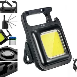 icall Keychain LED Light with Bottle Opener, Magnetic Base Mini Rechargeable Light 2 hrs Torch Emergency Light-picture-20