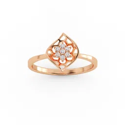 avsar AVR1096PB 14kt Cubic Zirconia Rose Gold ring-picture-11