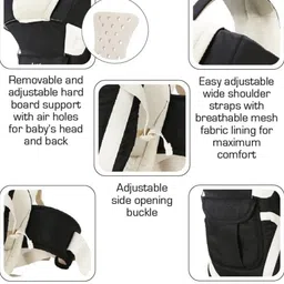 mom and son Weightless Carrier 4 In 1 safety carry bag without Belt. Baby Carrier image 4