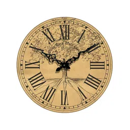 olive tree Charles Multicolour Engineered Wood Wall Clock image 5