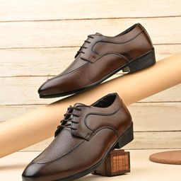 Kastava KS-125 Formal Synthetic Lace-Up Derby For Men-picture-3