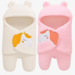 customary Embroidered Single Hooded Baby Blanket for AC Room-picture-10