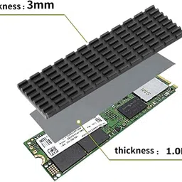 Tobo Aluminium Heatsink M.2 SSD heat sink,with thermal conductive adhesive TD-1036PC Cooling Pad image 4