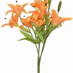 Artificial Real Touch Lilies Flower Bunch for Décor Pink Lily Artificial Flower-image-56
