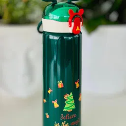 arizuul Magical Christmas Vacuum Bottle for Kids – Insulated Stainless Steel Flask 440 ml Water Bottle image 5