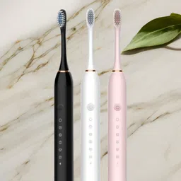 WhiteAura 3-Speed Rechargeable Toothbrush with Built-in 2 Minute Timer Electric Toothbrush image 1