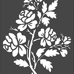Art & Craft Layering Stencil, 8x10 inch Flowers Roses Crafts, Arts, Scrapbooking - Painting on The Wall, Wood, Glass and Other, Reusable DIY Decorative Stencil (Craft Stencil) Stencil-image-38