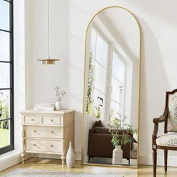 artment Vista Frame Floor Mirror Gold Arched (150 x 40 CM) Decorative Mirror image 3