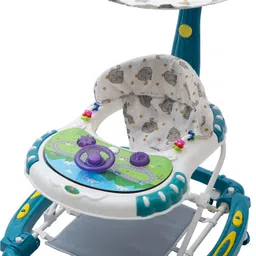 babyjoys Musical Walker & Rocker With Parent Rod image 2