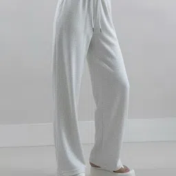 dockstreet Women Solid White Track Pants-picture-40