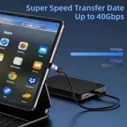 microware USB C Male to Female Adapter, 90 Degree Right Angle and Up Down Adapter USB Adapter image 5