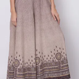 biba Women Brown Cotton Blend Trousers image 4