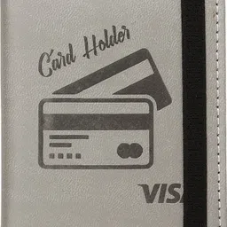 acciva Men & Women Grey Genuine Leather Card Holder-picture-38