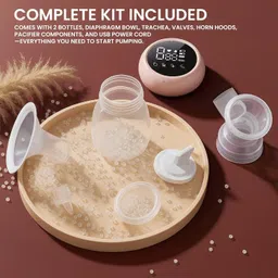 tinyberg Double Breast Pump, 9 Intensity Levels Dual Mode Rechargeable Battery - Electric image 3