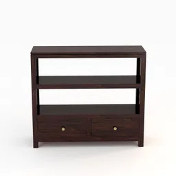 taskwood furniture Solid Sheesham Wood Semi Open Book Shelf For Study Room/ Library/ Office | Solid Wood Semi-Open Book Shelf image 5