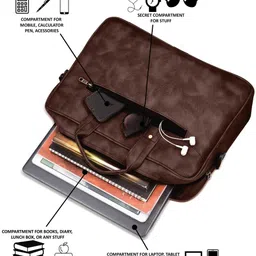 mintfox Men & Women Brown Messenger Bag image 4