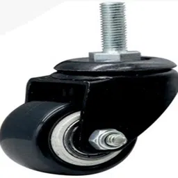 pacificmovers 360 Degree 2" Heavy Duty Wheels Screw Type/2 with Brakes & 2 Without/Soft Rubber Swivel Furniture Caster image 3