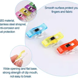 syga Swing Clips Multicolor for Sewing Craft Clamps, Crafting, Crochet and Knitting - 40 PCS Knitting Pin image 3