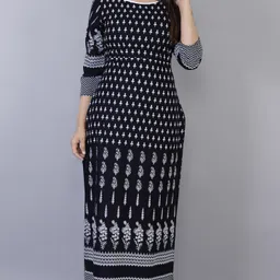 malia fashion Women Printed Viscose Rayon Straight Kurta-picture-37