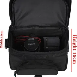 Favria Water Resistant Double Closer Heavily Padded DSLR/SLR LensCamera Bag image 4