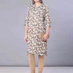 v-mart Women Printed Viscose Rayon A-line Kurta image 5