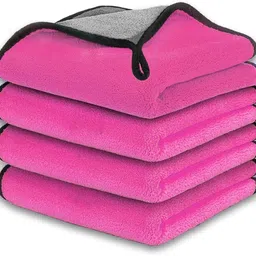 manav Pack of 5 Lint Free Dual Sided Vehicle, Glass & floor Cleaning Cloth MC2.862 Wet and Dry Microfiber Cleaning Cloth-picture-44