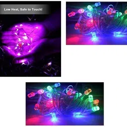 nirvair 124 LEDs 15 m Multicolor Steady Strip Rice Lights-picture-37