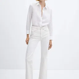 fab star Women Boxy Fit Solid Spread Collar Casual Shirt image 5