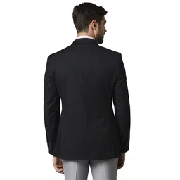 park avenue Men Solid Single Breasted Formal Blazer image 2