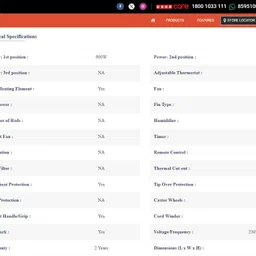 usha HC 443 C Fan Room Heater image 3