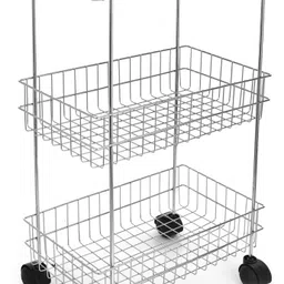 avail Good Quality 3 Layer Kitchen Trolley with Wheels Modern Storage Rack Steel Kitchen Trolley image 4